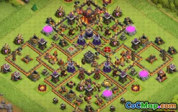 COC市政厅10基本布局：您村庄＃12541的地图和链接