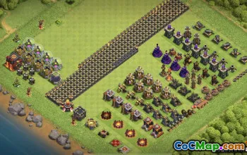 COC市政厅10基本布局，地图和进度链接＃10937