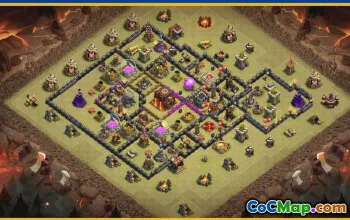 CoC Town Hall 10 Base Layouts & Maps | Trophy & Farming Bases #28257