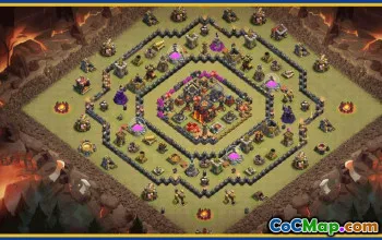 CoC Town Hall 10 Base Layouts & Maps | Trophy & Farming Guides #29715