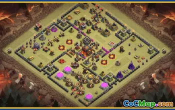 CoC Town Hall 10 Base Layouts & Maps | Trophy & Home Village #29490
