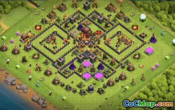 CoC Town Hall 10 Base Layouts & Maps | Trophy & War Bases #32874