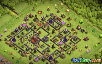 CoC Town Hall 10 Base Layouts & Maps | Trophy & War Bases #33420