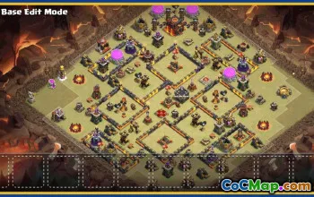 CoC Town Hall 10 Base Layouts & Maps | Trophy & War Defense #30234