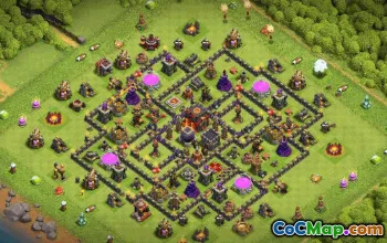 CoC Town Hall 10 Base Layouts & Maps | Trophy & War Defense #32871