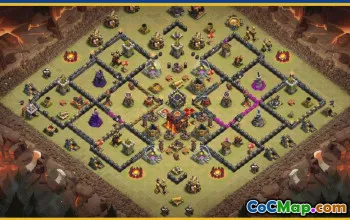 CoC Town Hall 10 Base Layouts & Maps | Trophy & War Designs #29824