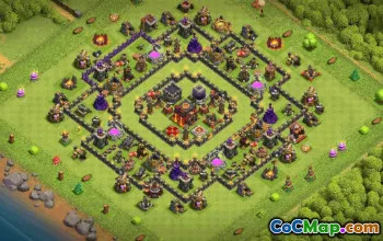 CoC Town Hall 10 Base Layouts & Maps | Trophy, War & Farm Bases #33419