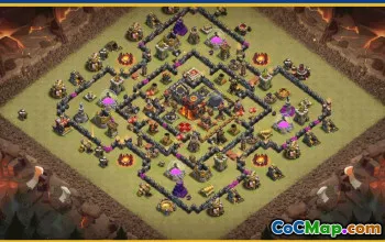 CoC Town Hall 10 Base Layouts & Maps | Trophy, War, Farming #29581