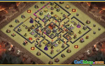 CoC Town Hall 10 Base Layouts & Maps | Trophy, War, Farming #29671