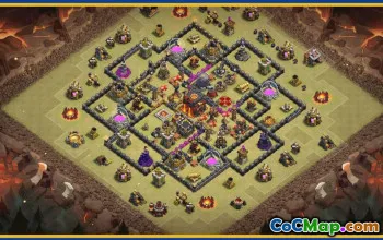 CoC Town Hall 10 Base Layouts & Maps | Trophy, War, Farming #29857