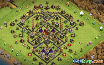 CoC Town Hall 10 Base Layouts & Maps | Trophy, War, Farming #32171