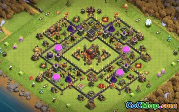 CoC Town Hall 10 Base Layouts & Maps | Trophy, War, Farming #32237