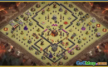 CoC Town Hall 10 Base Layouts & Maps | Trophy, War, Home Village #29818
