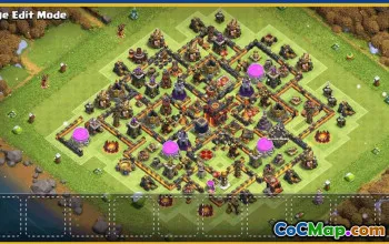 CoC Town Hall 10 Base Layouts & Maps | Trophy, War, Home Village #30082