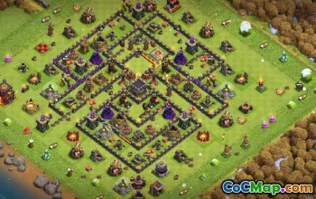 CoC Town Hall 10 Base Layouts & Maps | Trophy, War & Home Village #31910