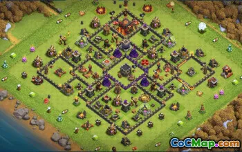 CoC Town Hall 10 Base Layouts & Maps | Trophy, War & Home Village #32162