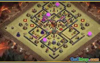 CoC Town Hall 10 Base Layouts & Maps | Trophy, War & Home Villages #30411