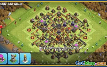 CoC Town Hall 10 Base Layouts & Maps | War, Trophy, Farming #30473