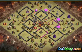 CoC Town Hall 10 Base Layouts & Maps | War, Trophy, Home Village #27876