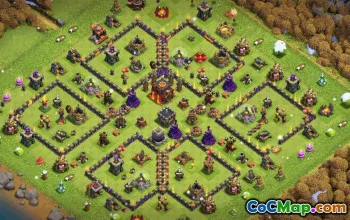 CoC Town Hall 10 Base Layouts & Maps | War, Trophy & Home Village #32058