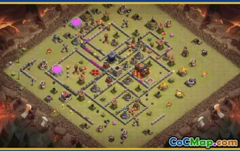 CoC Town Hall 10 Base Layouts & Maps | War, Trophy & Home Villages #29031