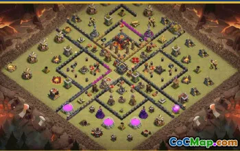 CoC Town Hall 10 Base Layouts & War Maps | Copy & Download #28052