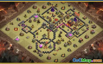 CoC Town Hall 10 Base Layouts & War Maps | Copy & Download #28253