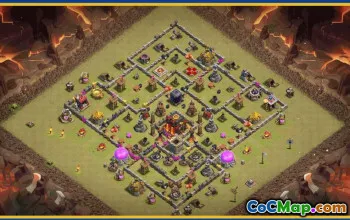 CoC Town Hall 10 Base Layouts & War Maps | Copy & Download #29140