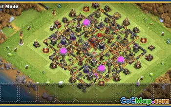 CoC Town Hall 10 Base Layouts & War Maps | Copy & Download #30090