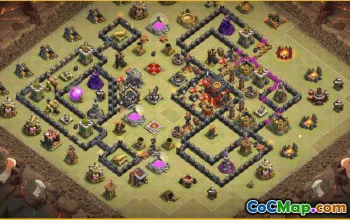 CoC Town Hall 10 Base Layouts & War Maps | Copy & Share #28454