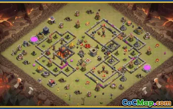 CoC Town Hall 10 Base Layouts & War Maps – Download & Copy #29027