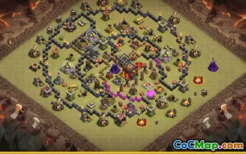 CoC Town Hall 10 Base Layouts & War Maps | Funny & Hybrid Designs #28808