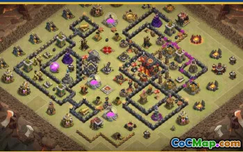 CoC Town Hall 10 Base Layouts & War Maps - Home Village & More #28451