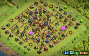 CoC Town Hall 10 Base Layouts: War, Trophy & Farming Maps #16503