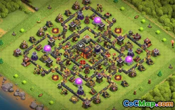 CoC Town Hall 10 Base Layouts: War, Trophy & Farming Maps #17081