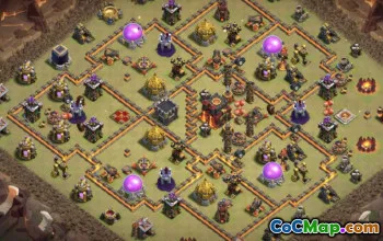 CoC Town Hall 10 Base Layouts: War, Trophy & Home Maps #15502