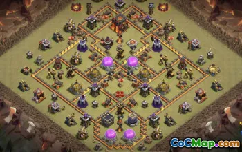 CoC Town Hall 10 Base Layouts: War, Trophy & Home Maps #16018