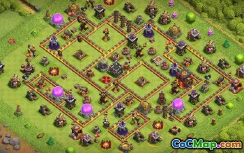 CoC Town Hall 10 układów bazowych: mapy wojny, trofeów i domów #16411