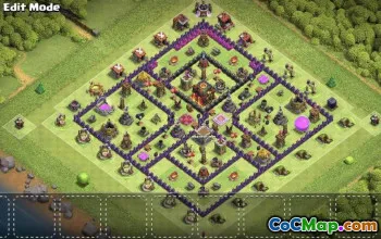 CoC Town Hall 10 układów bazowych: mapy wojny, trofeów i domów #16597