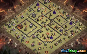Coc Town Hall 10 Layouts: War, Trophy & Home Village #15740