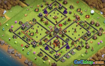 CoC Town Hall 10 Base Layouts | War, Trophy, Home Village Maps #31844