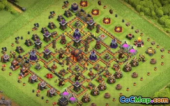 COC टाउन हॉल 10 बेस लेआउट: युद्ध, ट्रॉफी और मानचित्र लिंक #12945