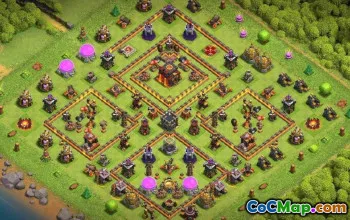 CoC Town Hall 10 Base Layouts: War, Trophy & Map Links #16501