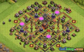 COC市政厅10：农业基础布局和地图＃12513