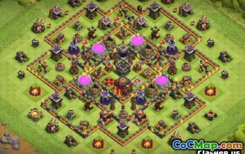 COC市政厅10农业基础布局和地图＃12515