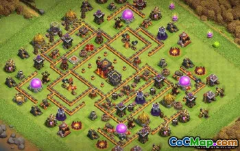 Coc Town Hall 10 Layouts: Home, War & Trophy Bazy #14250