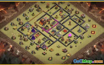CoC Town Hall 10 Layouts & Maps | War, Trophy, Home Village #28809