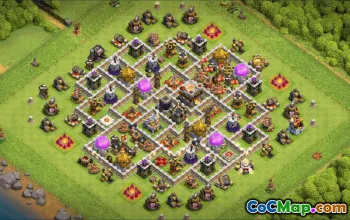 CoC Town Hall 11 Base Layouts & Copy Links | Home Village, War, Trophy #33528