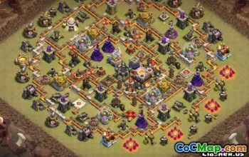 COC Town Hall 11 Baslayouter: Jordbruk, hybrid- och trofékartor #13748