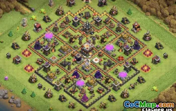 COC Town Hall 11 Layout di base: agricoltura, trofeo e mappe di casa #14314